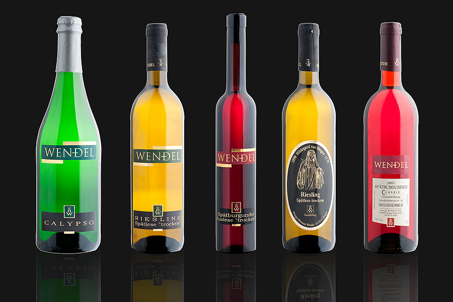 Produktfotos von Weinflaschen für Online Shops