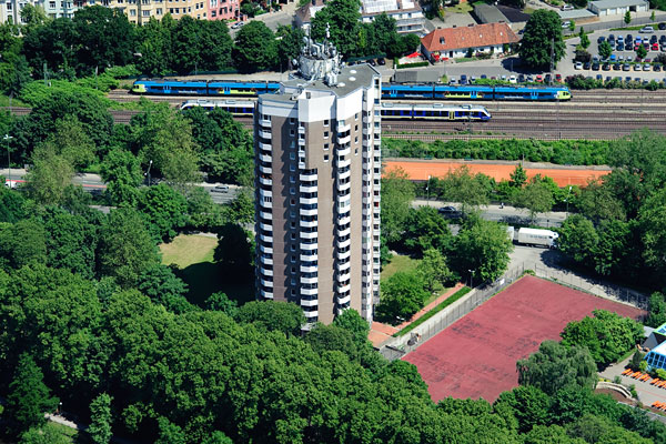 Luftbild Iduna Hochhaus Osnabrueck - Kalender Foto Maerz