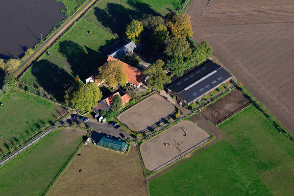 Grossfoto Luftbildaufnahme Bauernhof Osnabrueck