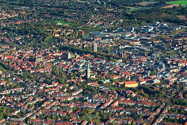 Poster Luftbild Stadt Osnabrueck