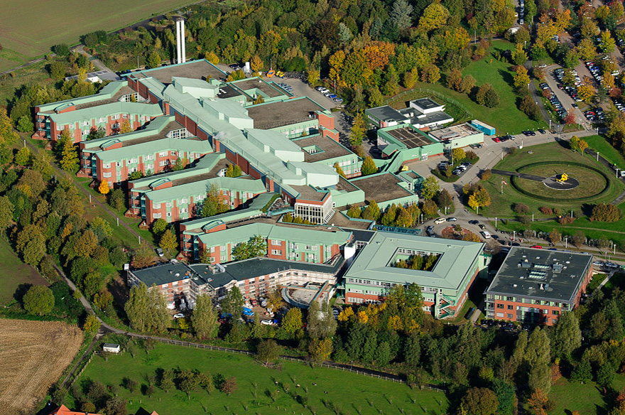 Luftbild vom Klinikum am Finkenhuegel in Osnabrueck