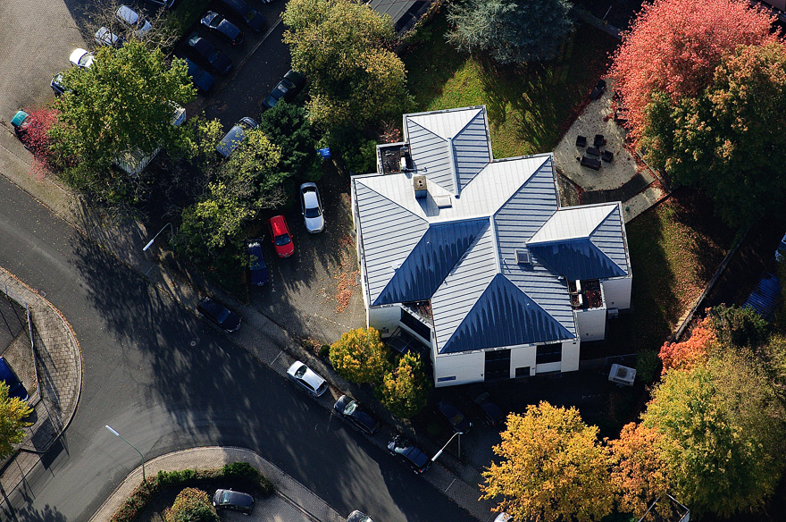 Luftbildaufnahme von einem Haus in Osnabrueck
